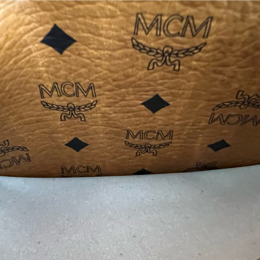 MCM Cognac and Orange Visetos Tote - Picture 9 of 15